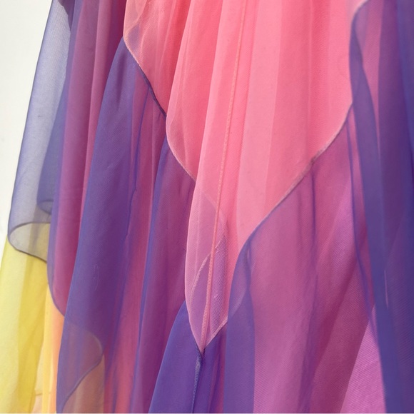 Vintage 60s nylon pegnoir pastel dress 🎀💐 - Picture 6 of 7